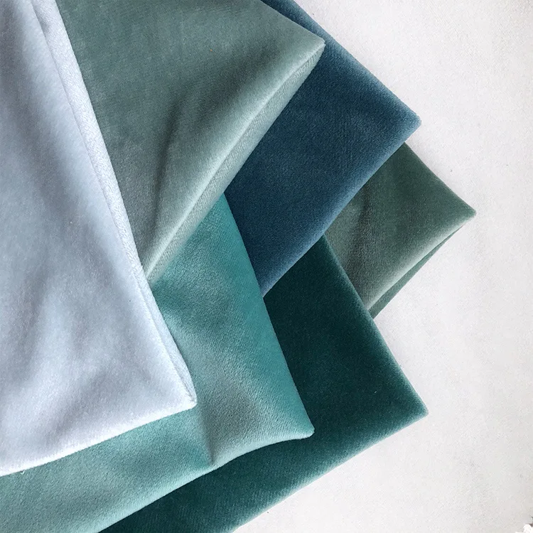 Soft Cheap Custom Dress Textiles Spandex Ice ks Velvet Fabrics Dress Tecido Veludo Velour Shiny Fabric Roll