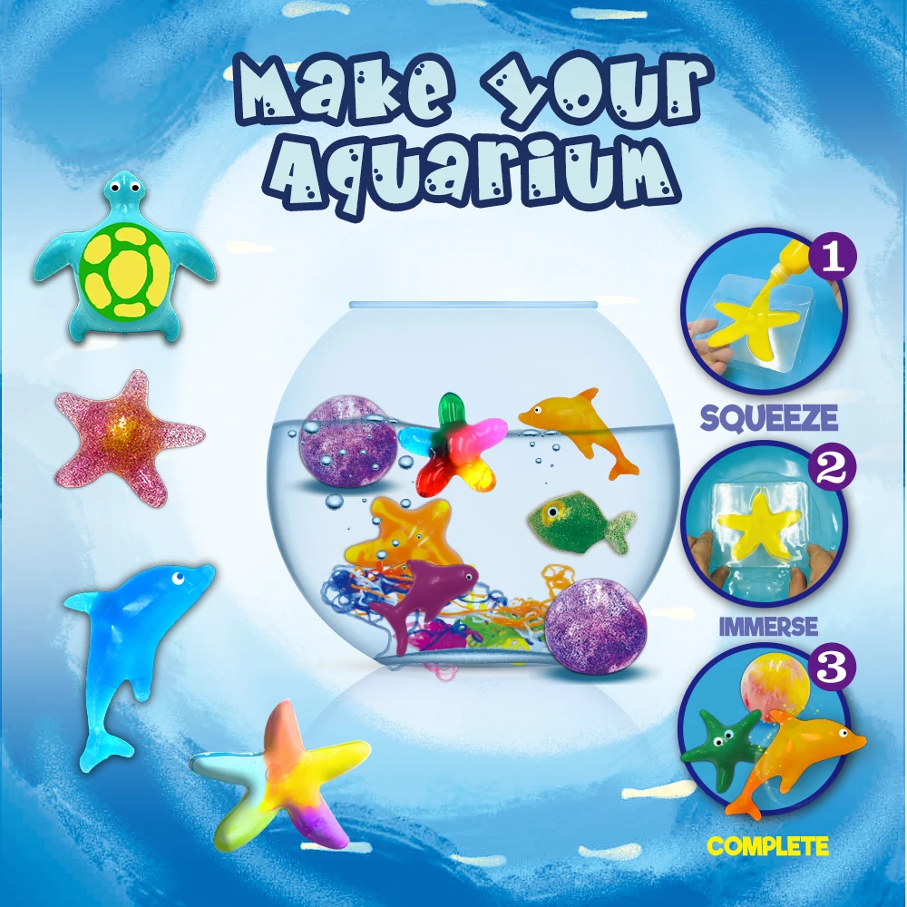 Magic Water Elf :5-Color Science Toys DIY Crystal Hands-on Creation Experiment  Education Science Toys for Boys and Girls
