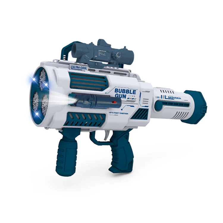 2022 summer Bubble gun Game toy set Gatling Electric Bubble Blower Toy  Fully Automatic Boy Toys Bubble Shooter Gun