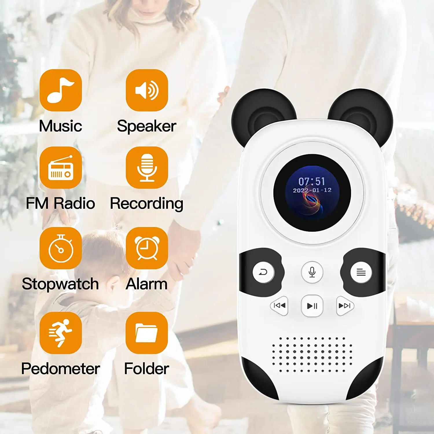 Fun and Colorful Ruizu X31 Cartoon MP3 Player for Kids Brightening Their Music Experience With Playful Design and Portability