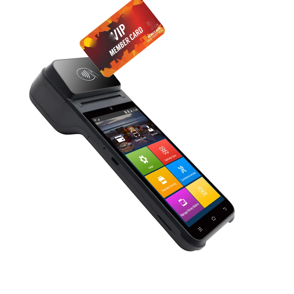 Terminal POS Android Portátil Inteligente Z92 com Impressora