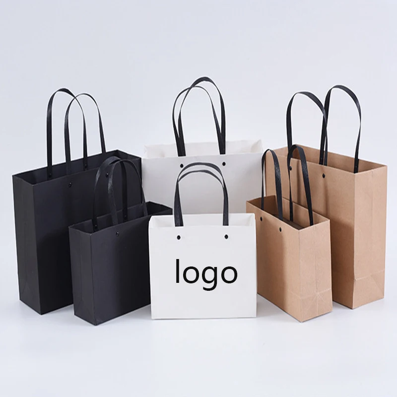 No Minimum Personalization Paper Bag Wholesale Printed Shopping Bag