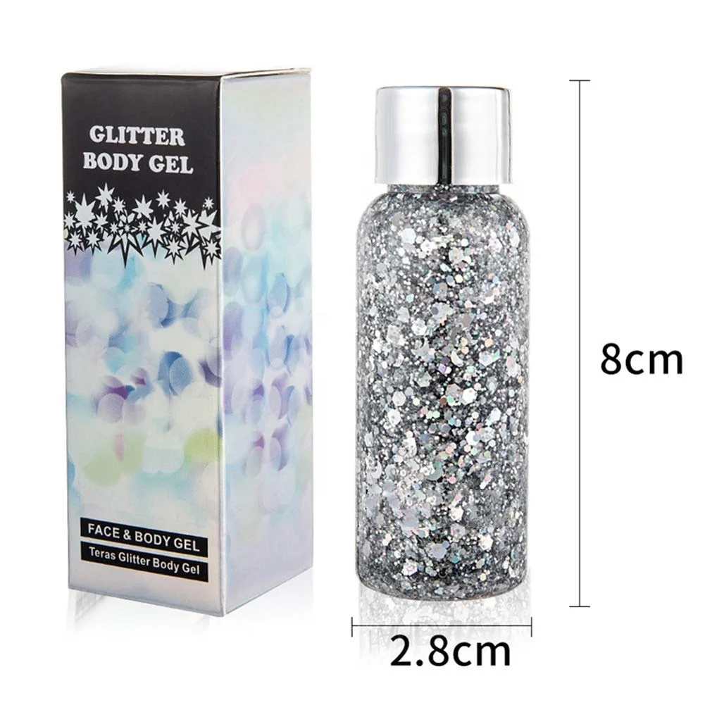 Amazon горячие продажи 4 вида цветов Водонепроницаемый увлажняющий свечение тела мерцание масло для лица и тела