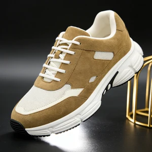High-quality Men's Casual Sports Shoes with Cowhide and Nylon Upper Anti-slip Quick-drying and Lightweight Sports Shoes