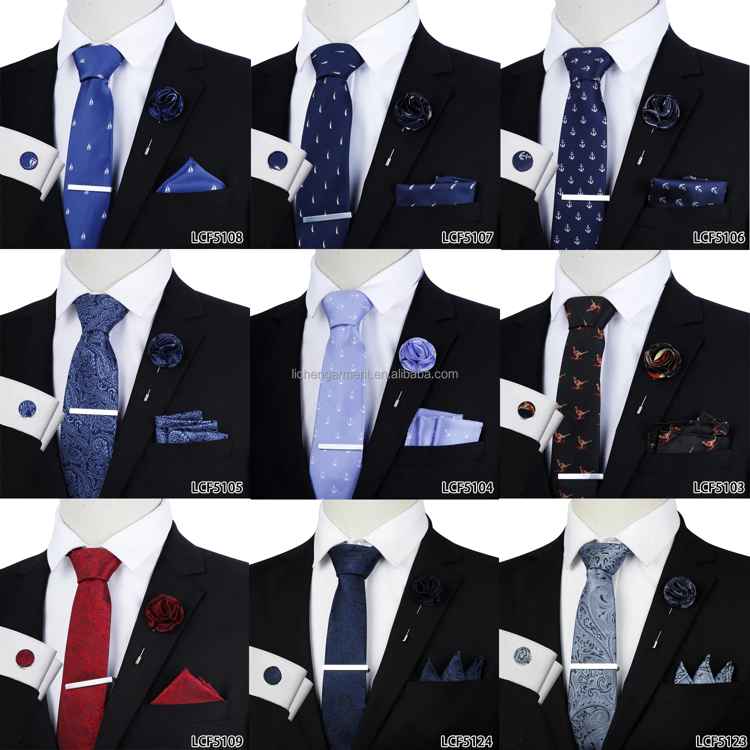 Men S Formal Tie Styles Reference: Classic Formal Styles Red Necktie Business Suit Matching Polyester Mens