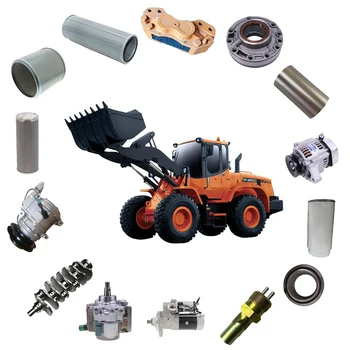 Doosaan Loader Parts Hydraulic Filter Bearing Gearbox Oil Pump Alternator Injector Pump AC Compressor Brake Pad Kit