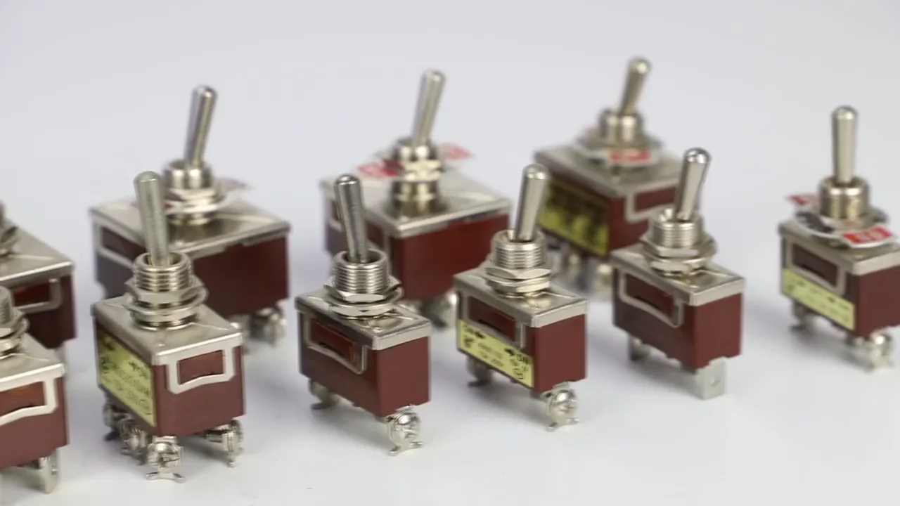 Onoffon 3 Way 3pins Toggle Switch Panel Up Dowm Printed 30a 12vdc