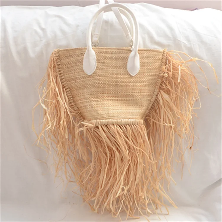 Amazon.com: MABROUC Large Straw Beach Bag for women, Straw Tote Bag with  Tassels, Woven Summer Handbag Shoulder Bag for Outdoor Vacation(beige) :  Clothing, Shoes & Jewelry