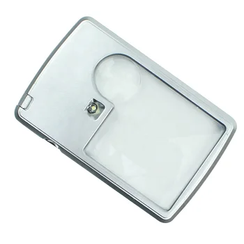 Reading Glasses With Magnifying Light Magnifying Glass With Led Light Credit Card Magnifier Wallet Pocket Size Lens Firestarter