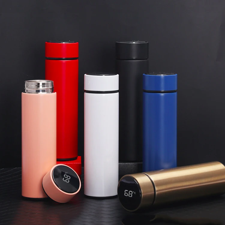 Custom Logo Double Wall Stainless Steel Thermos Water Bottle 500ml 6-12 ...