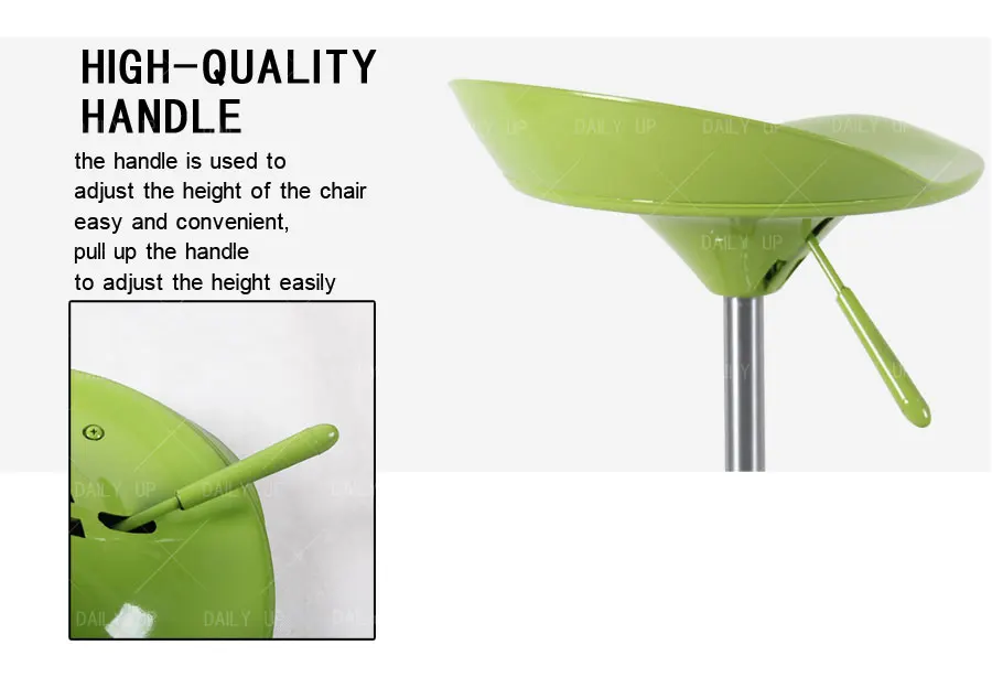 Revolving High Bar Stool With Footrest Adjustable Swivel Kitchen Dining Chair With Wheels For Lab And Counter 2024 New Design