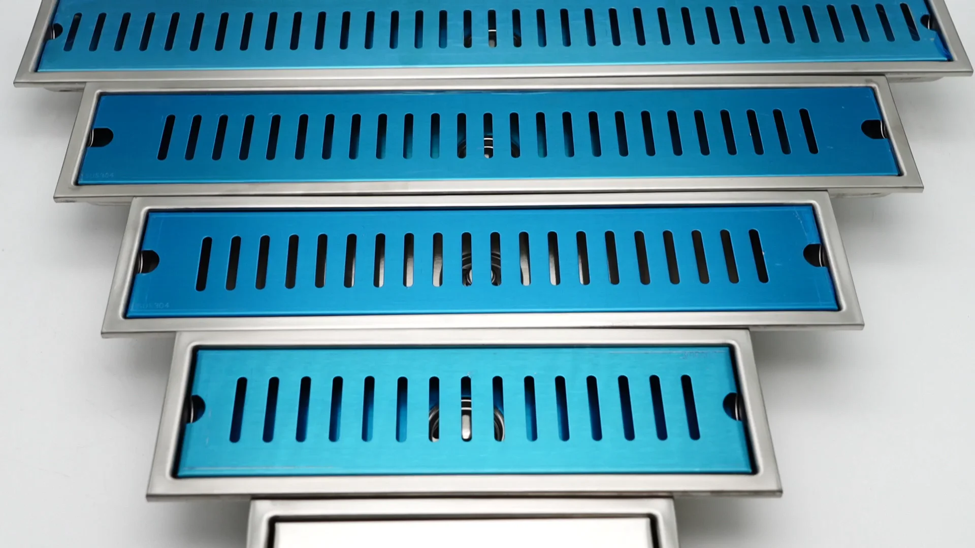 20cm To 100cm Sus304 Stainless Steel Brushed Nickle Long Shower Floor