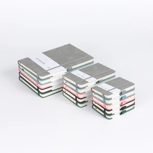 Custom PU Leather A4 A5 A6 Hardcover Notebook With Embossed Logo Student Academic Diary Notepad Gifts Promotions