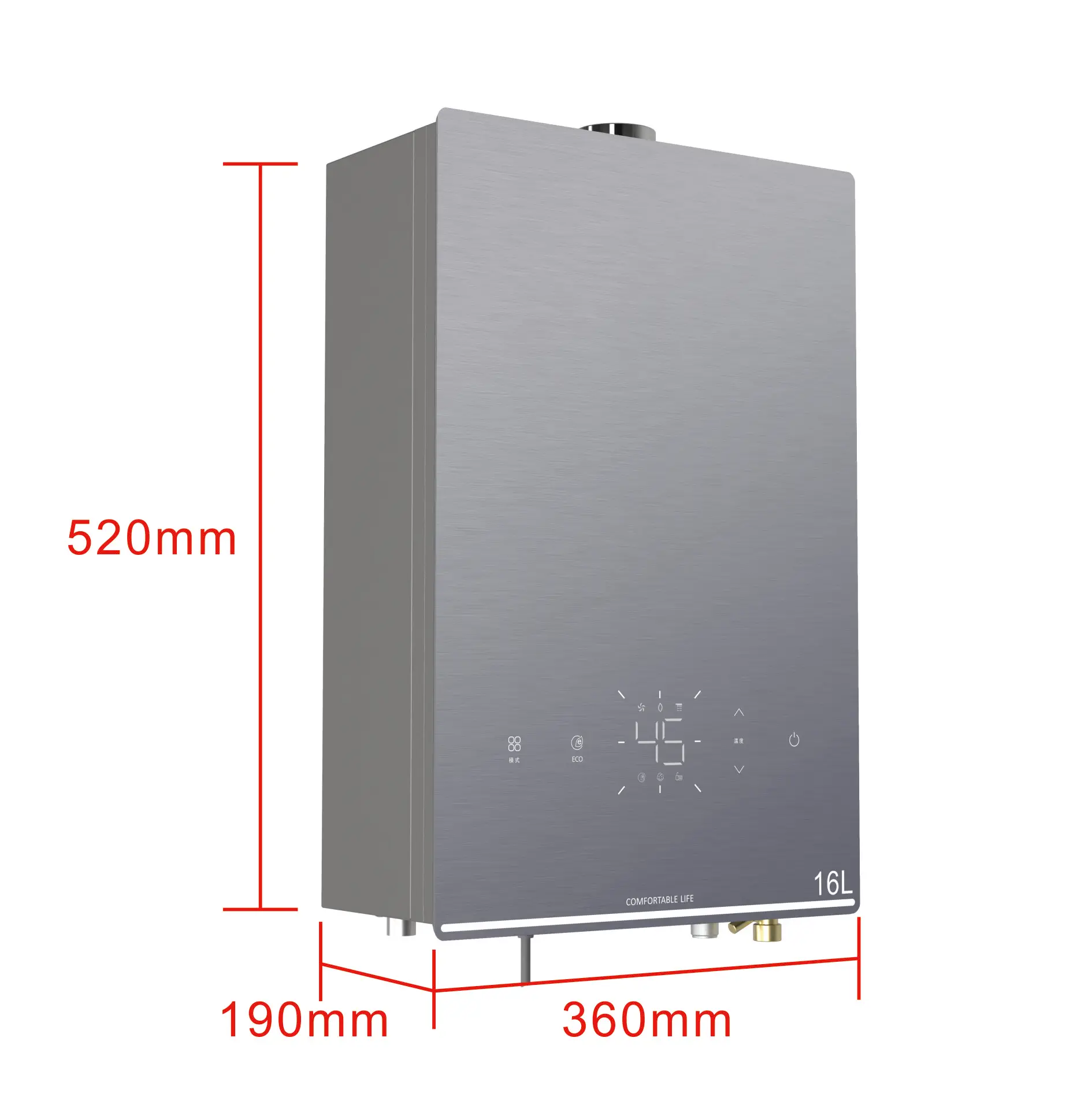 Water Heater, Gas, D321 - detail 10