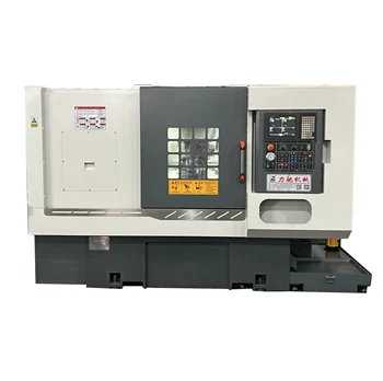 LC25SZD Metalworking Slant Bed CNC Turning Machine Small spindle bore Dual Spindle CNC Lathe Machine with vibration tray feeder