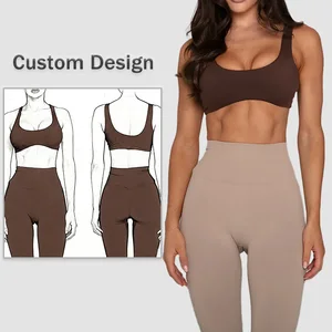 OEM Manufacture Gym Fitness Sport Outfit Women Yoga Activewear Workout Pilates Set 2pcs High Quality Tracksuits for Girls