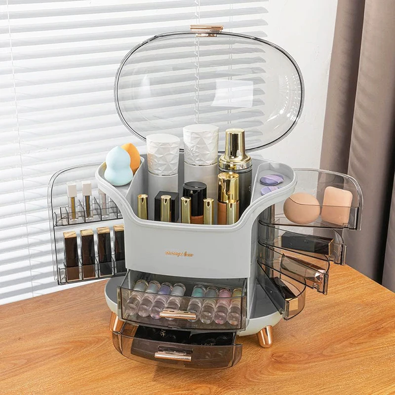 bathroom vanity makeup organizer clear 10