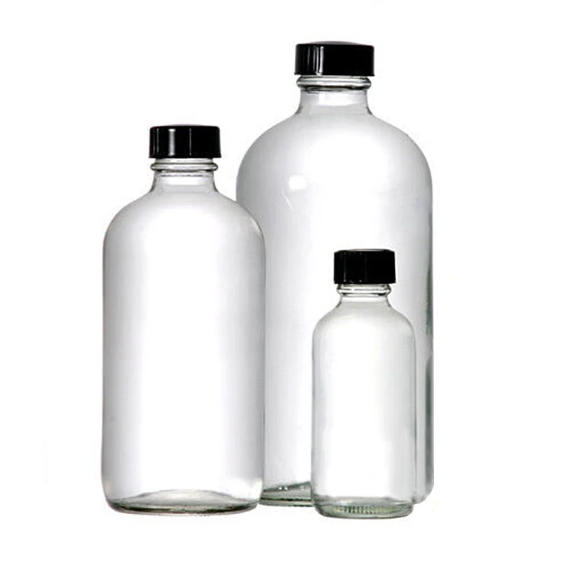 Essential oil glass bottle Luxury 240ml 480ml 8oz 16oz glass bottle with anti leaking cap manufacture