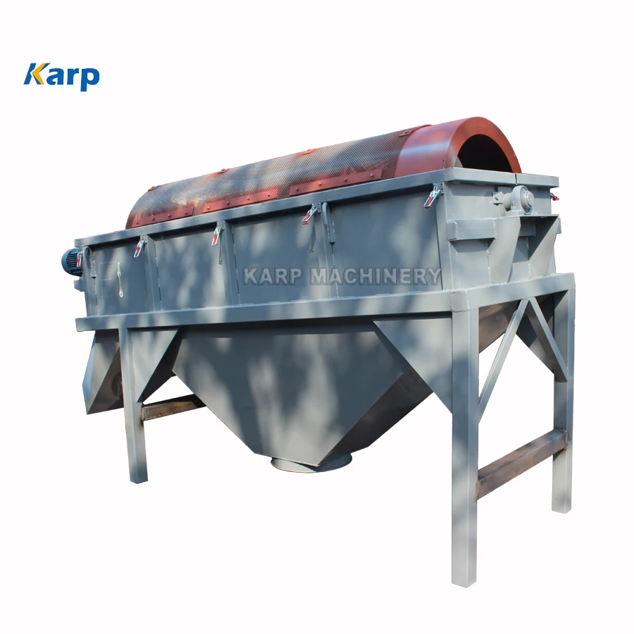 Raw Sand Trommel Screen Industrial Rotary Drum Sieve Stone Vibrating Sifter