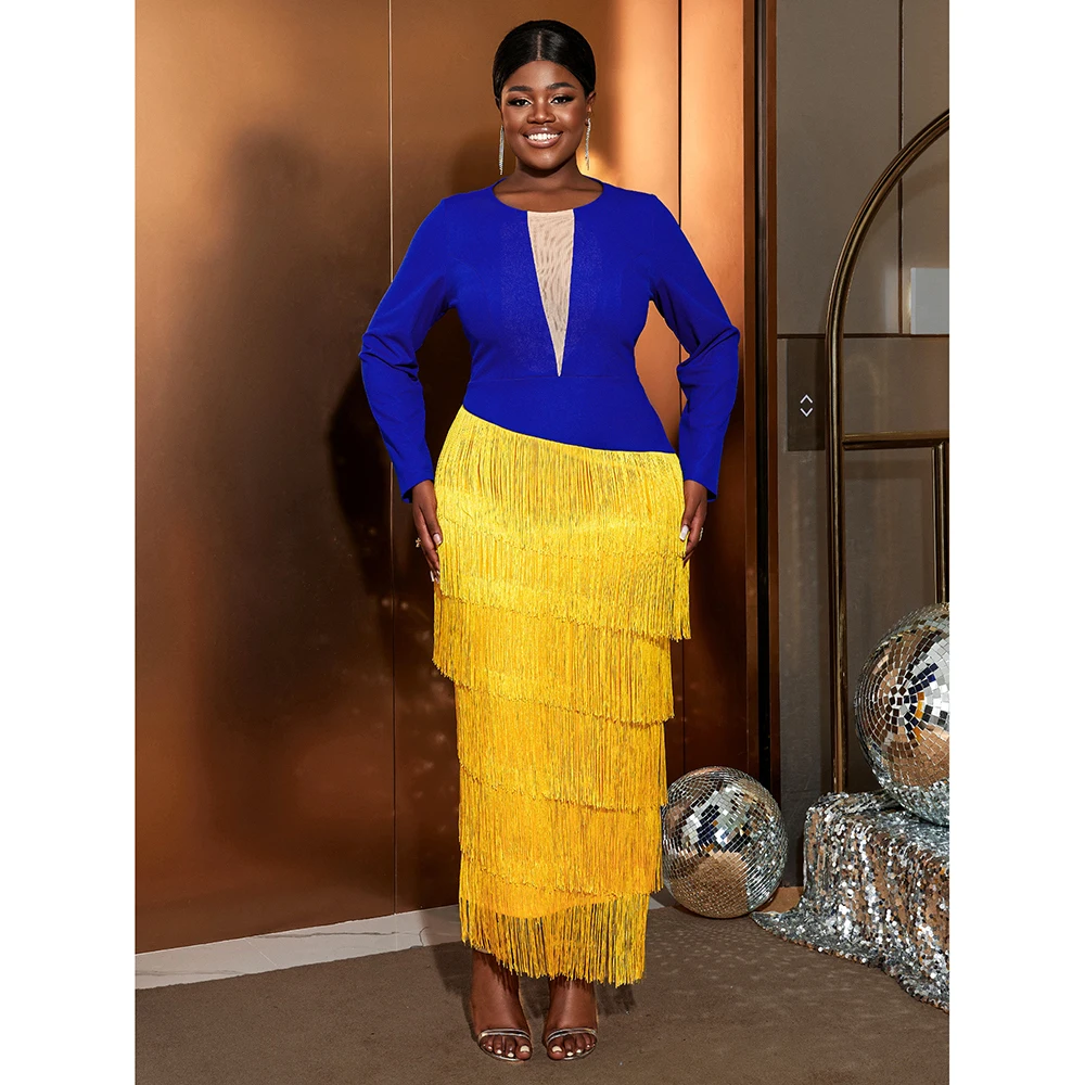 royal blue and yellow dress combination Gorgeous Greek Sigma Gamma Rho Royal Blue Long Sleeve Dress