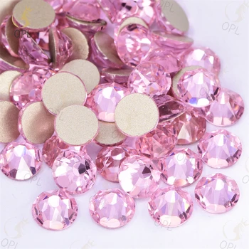 Customized Size 16 Cut Facts High-Quality Light Pink Non-Hotfix Rhinestones - Exquisite Rhinestones for Dress Shoes & Garments