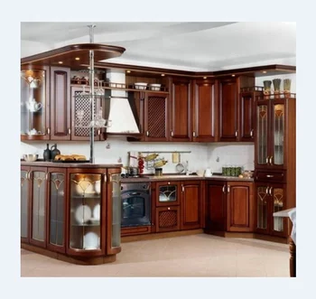 Mahogany wood cabinets with glass doors for new arrivals 2022 kitchen trending