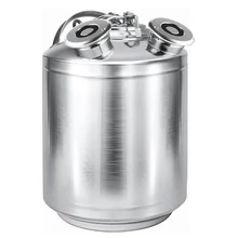 2.5 Gallon/10 L Stainless Steel Cleaning Keg, Beer Line Cleaning Kit with 2/3/4 Way D/G/S/A Spear Used for Beer Line Cleaning