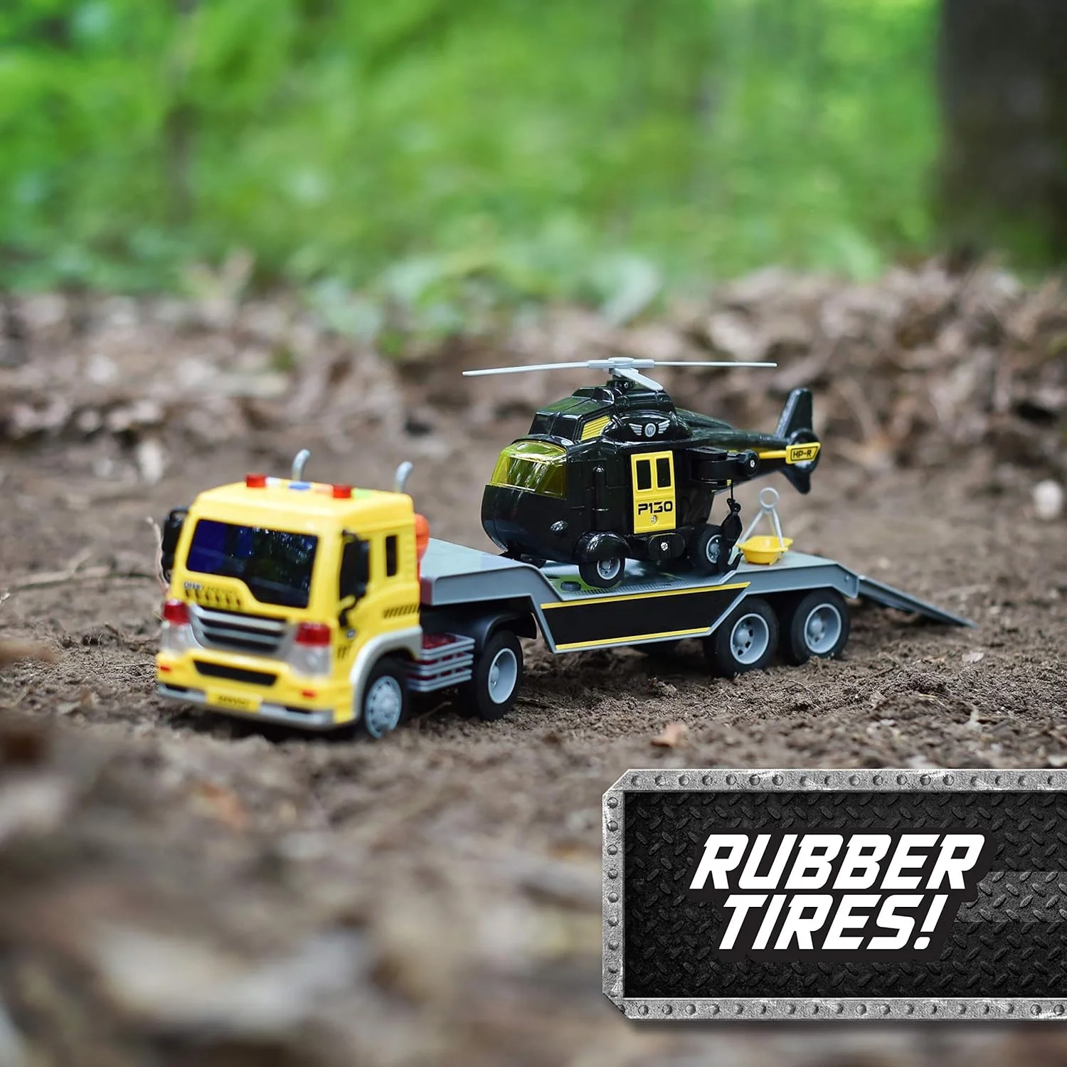 Jouets Militaires à Friction Avec Lumières Et Sons - Camion Et Hélicoptère Avec Figurines
