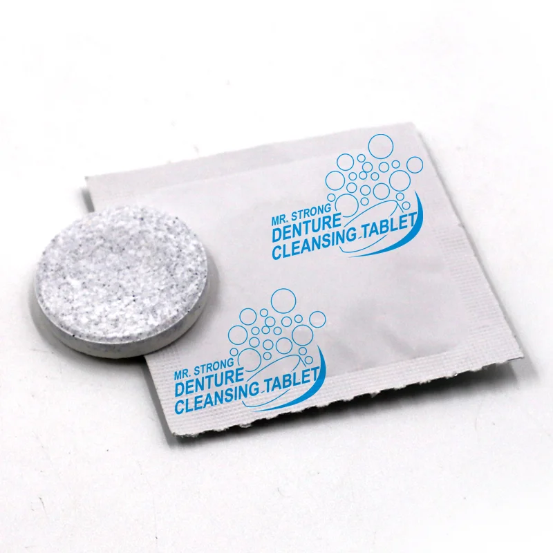 Oem Denture Cleaning Tablets Blue Color False Teeth Clean Best Choice
