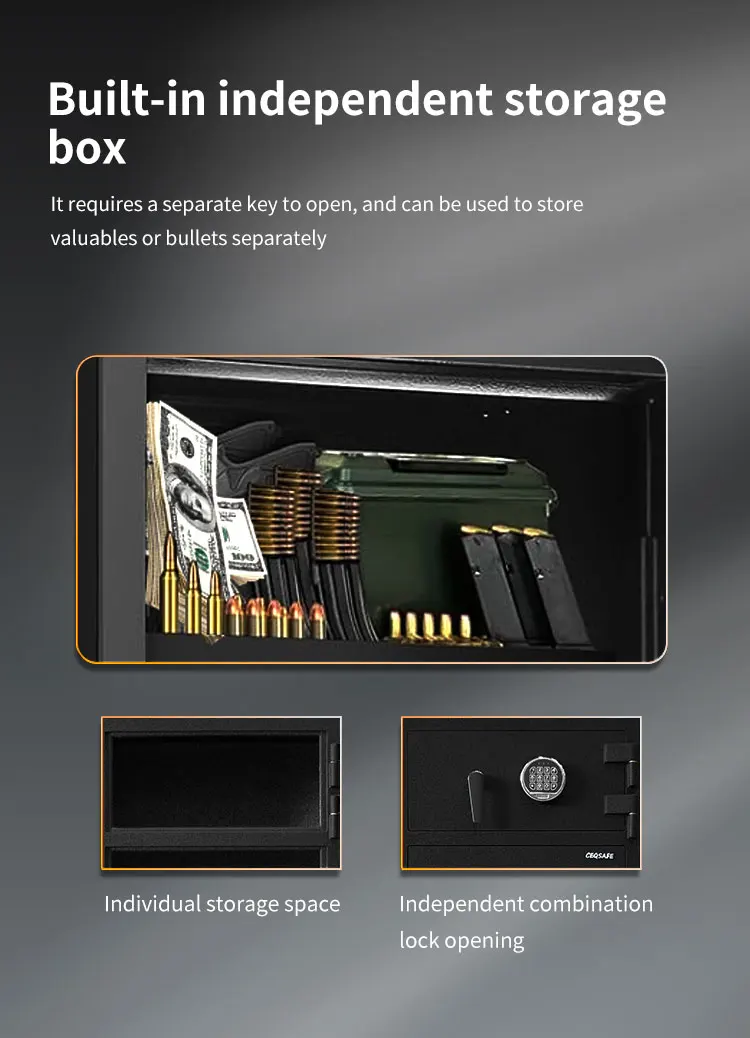 CEQSAFE High Quality Steel Fireproof Gun Safe with Electronic Password Lock factory