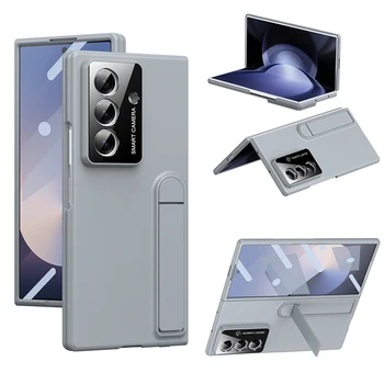 Premium Front Glass Bracket Matte PC Folding Phone case for Samsung Z FOLD 7 case