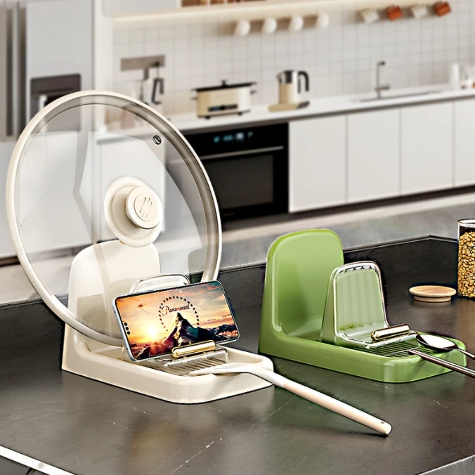 Plastic Durable Spatula Utensil Rack Spoon Rest Kitchen Countertop