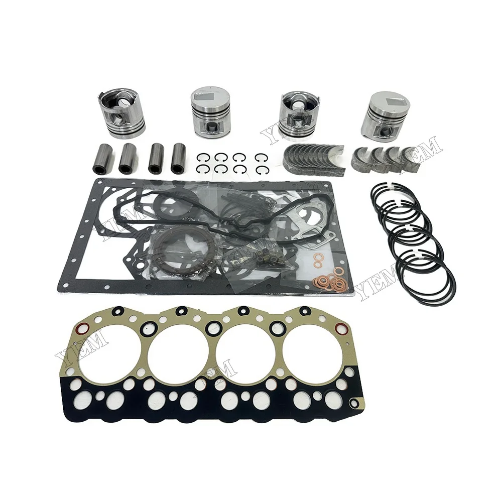 For Mitsubishi S4S S4SDT Engine Overhaul Rebuild Kit Piston Ring Gasket Bearing