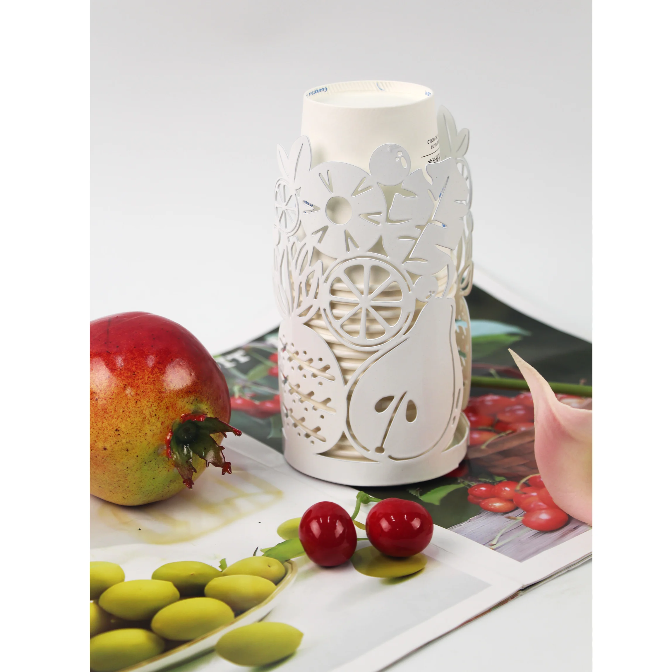 ODM Factory Customizable Disposable Cups Storage Paper Cup Holders Racks for Coffee Shop Cafes Restaurant