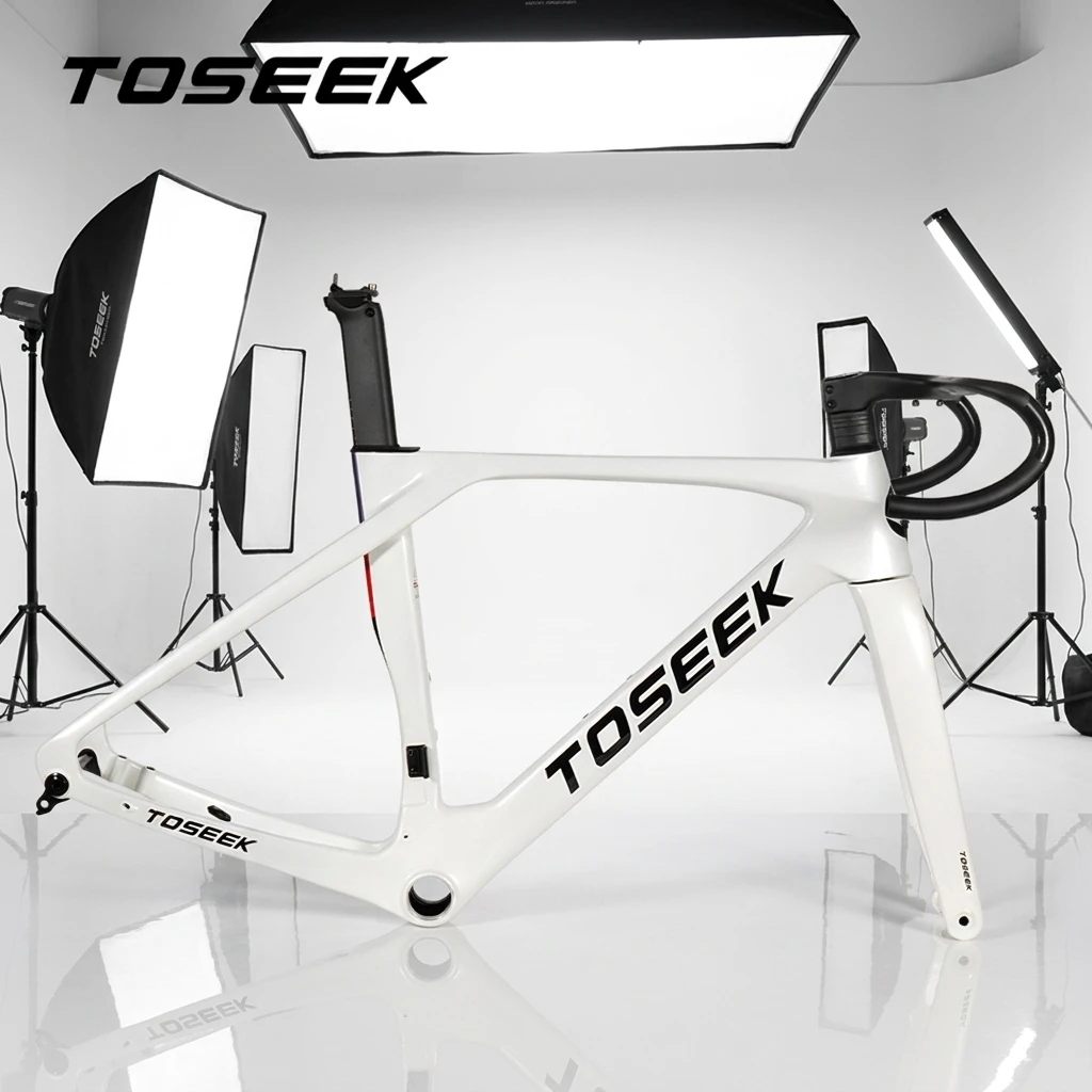 TOSEEK Aero Carbon Road Frame T700 Disc Brake Full Internal Cable