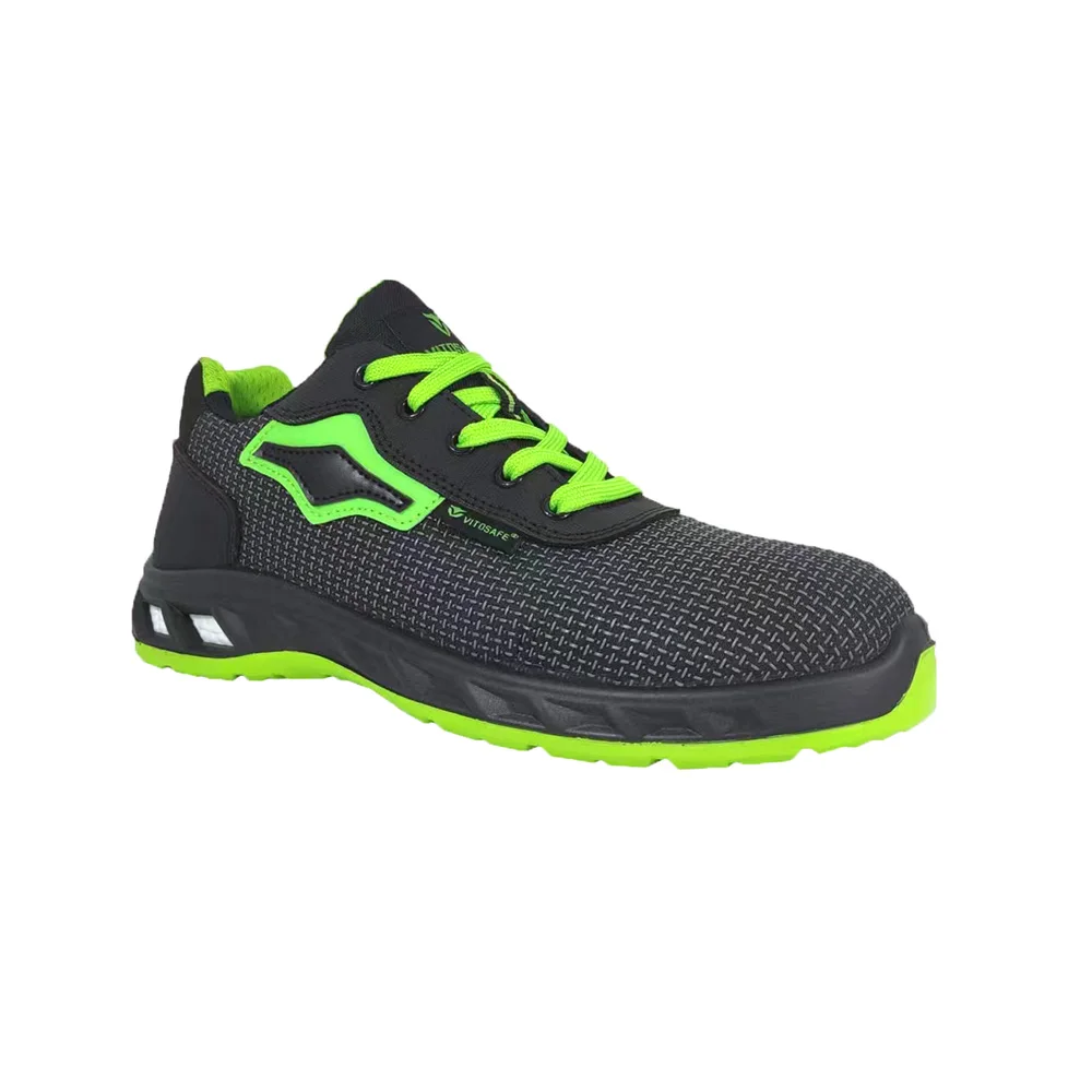 VITOSAFE Textile Safety Sports Shoes Anti-slip PU Outsole Steel Toe Stylish Custom Safety Shoes