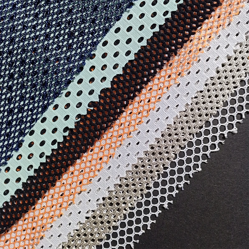 Hexagonal Honeycomb Stretch Mesh Fabric for Shoes Material Bags