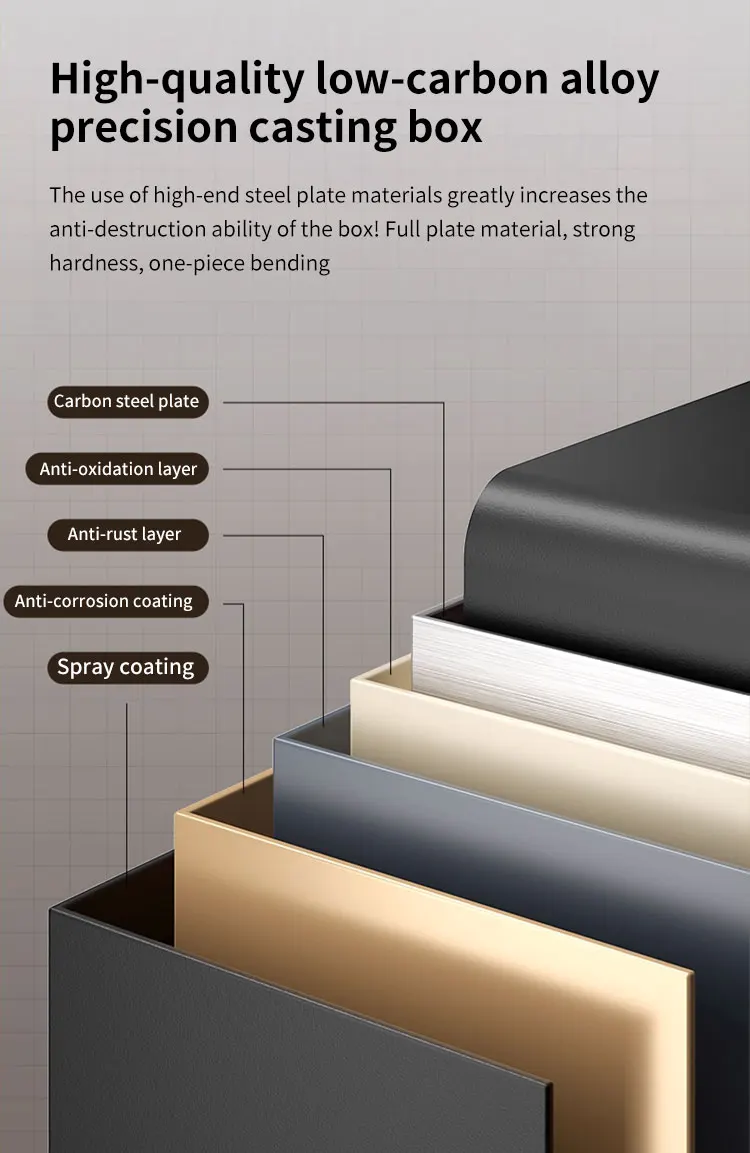CEQSAFE New Arrival Smart Safe WIFI Function Steel Electronic Security Money Digital Fingerprint Safe Box manufacture