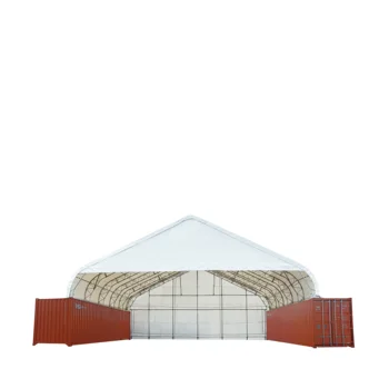 Double Truss Steel Frame Canopy Tent Durable Pressure Treated Easy Assembly Promotion Shipping Container Shelter