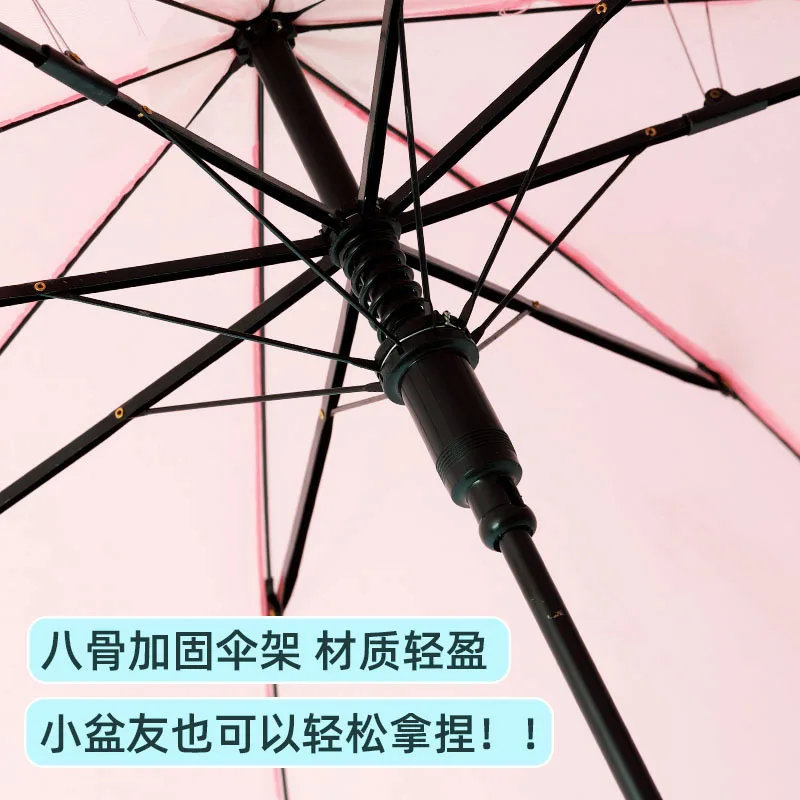 Cartoon Children's Straight Umbrella with Ears Cute Design Customizable 3D Long-handled Baby Multi-Color Animal
