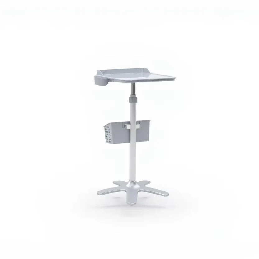 Ward Medical Trolley Modern ABS Laptop Lock Recessed Armrests 360 Adjustable Basket Quick-Lock Wheels Patient Observation 6