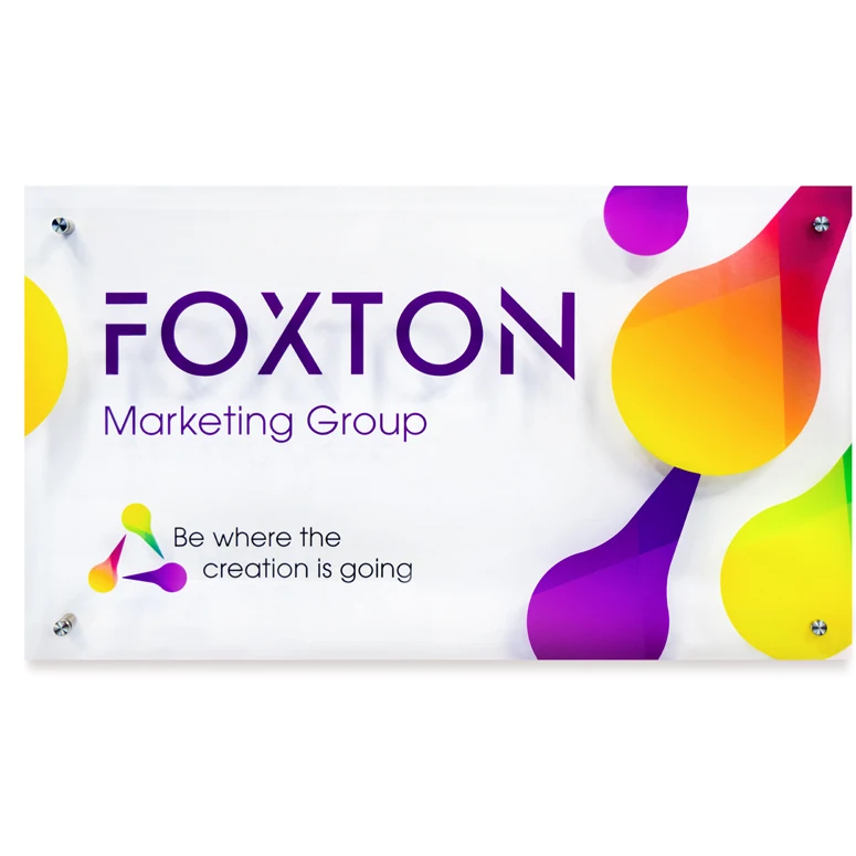 Пользовательские акриловые знаки из перспекса офисные