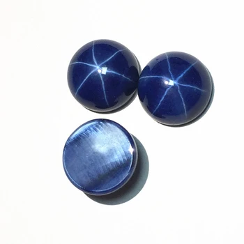 loose gemstone all cut shape supply gems manufacturer 3A cabochon blue star sapphire