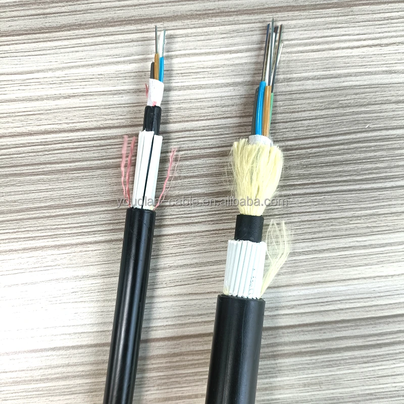 Youdlan M  Outdoor Communication Optical Fiber Cable Round FRP 8 12 24 48 60 72 96 Core FRP ADSS Anti Rodent Fiber Optic Cable