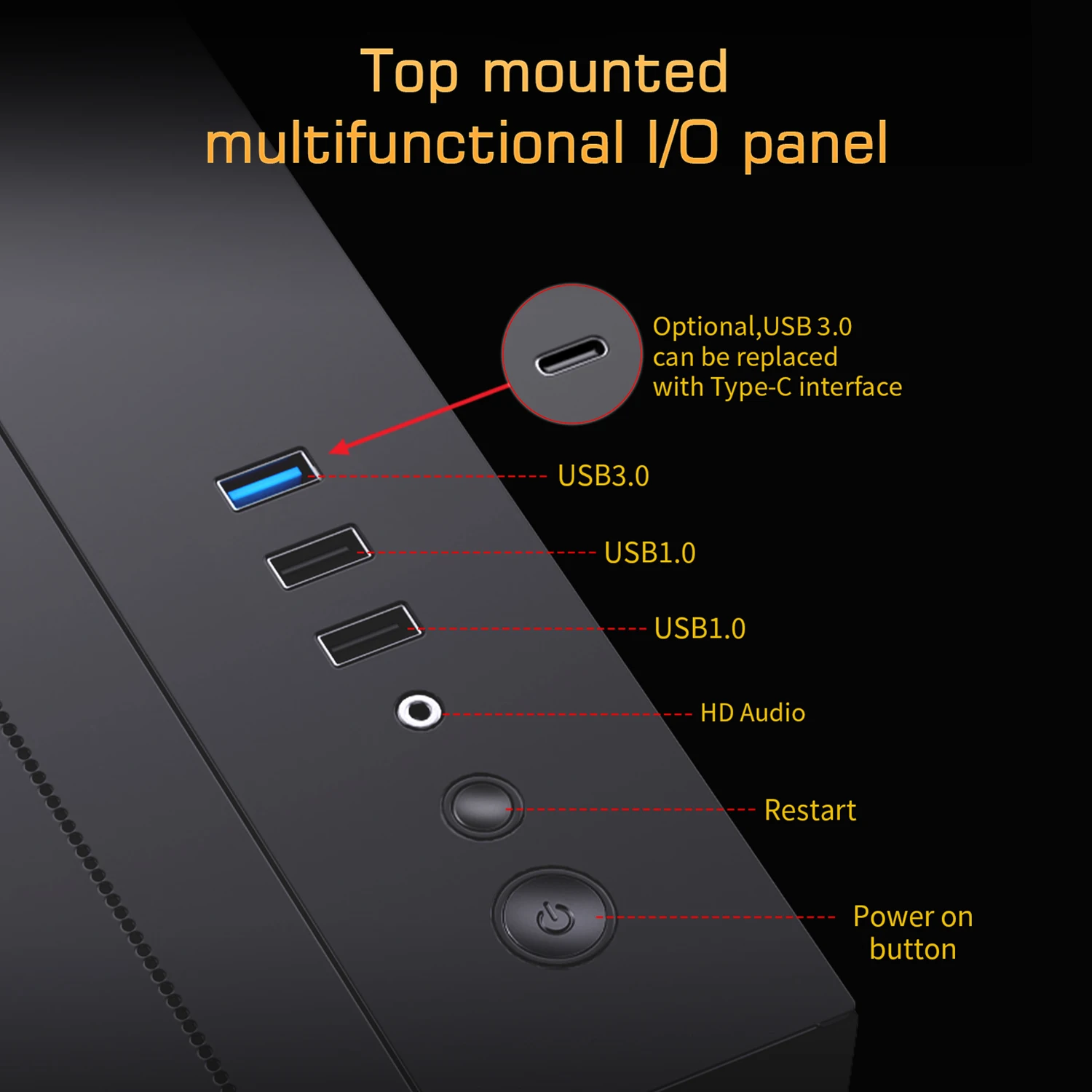 Lovingcool New Style Tempered Glass Design Gaming Pc Case Custom Logo Desktop Computer G aperçu 5