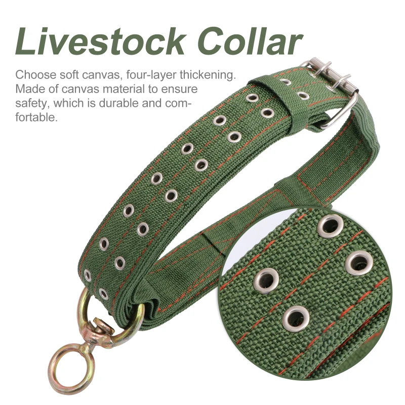 Collier Ajustable Pour Chèvre Et Mouton - Équipement Ferme Pour Pâturage, Dressage Et Transport Du Petit Bétail - 9