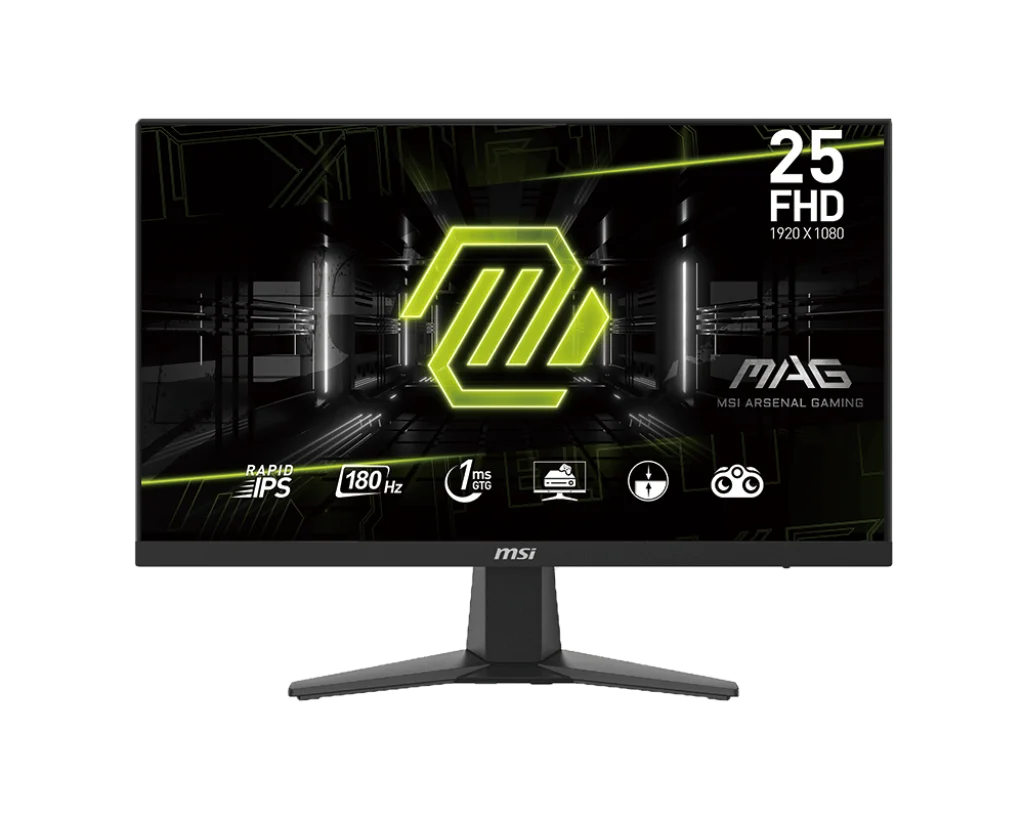 MSI MAG 256F 25 Inch Rapid IPS Monitor - 180hz Refresh Rate