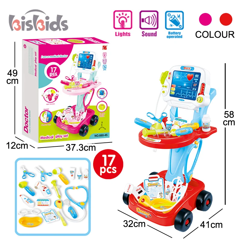 Высококачественный ролевой операционный стол «сделай сам» с розовой машинкой набор врачей для детей Обучающие игрушки детские медицинские