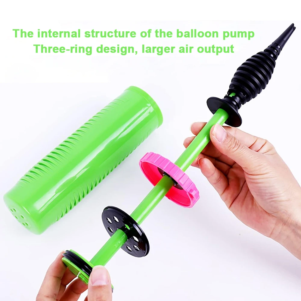 Balloon Pump Hand Two Way Dual Action Professional Hand Balloons Air Pump Inflator Manual 5025