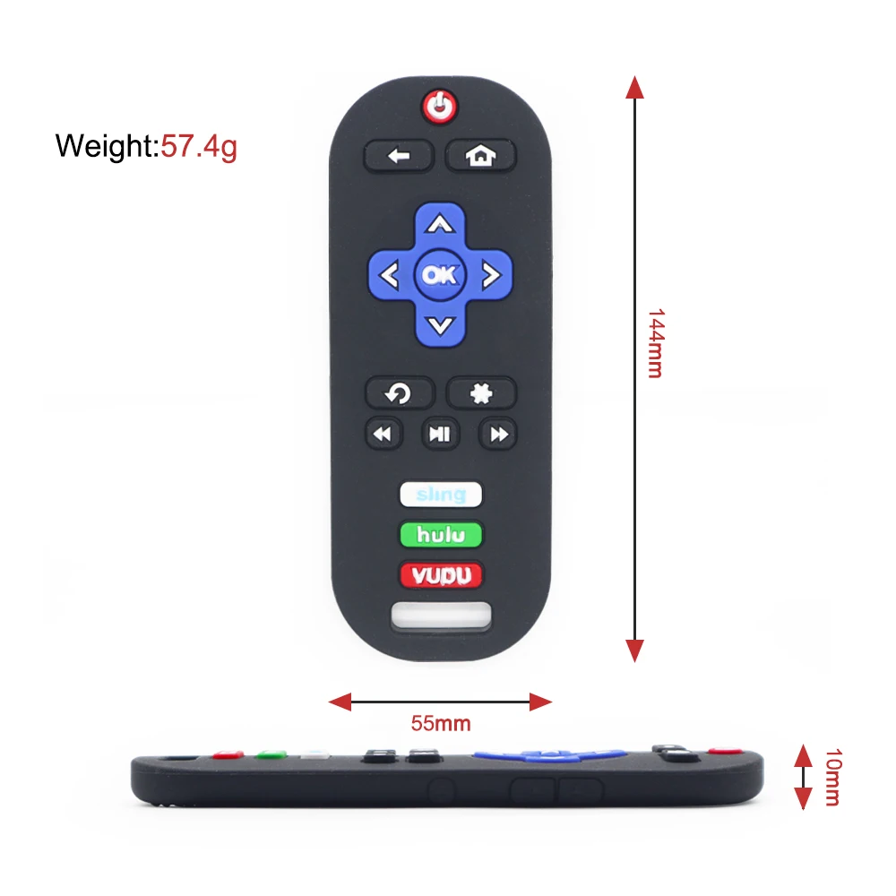 New Hot Wholesale Bpa Free Kids Sensory Tv Remote Control Teether